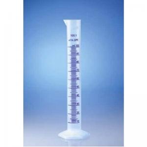 德國VITLAB 帶藍色凸起刻度量筒 PP B級 646081